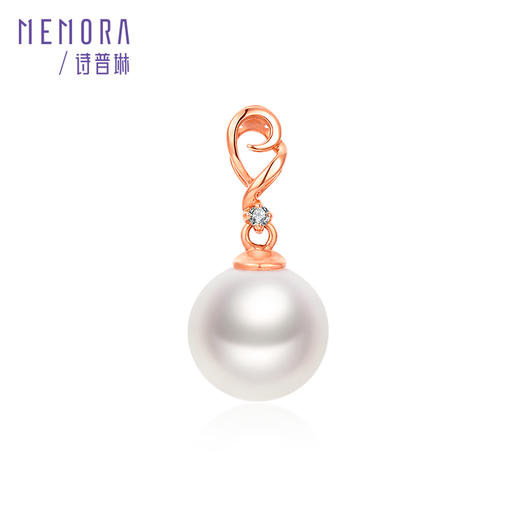 【一口价福利款】玫瑰色18K金珍珠吊坠ZP001026 商品图0