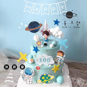 宇航员主题蛋糕