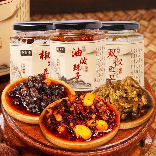【油泼辣子】调味料下饭酱桥雨千双椒豇豆椒香豆豉美味下饭佐餐佳品川香风味重庆特产. 商品图1