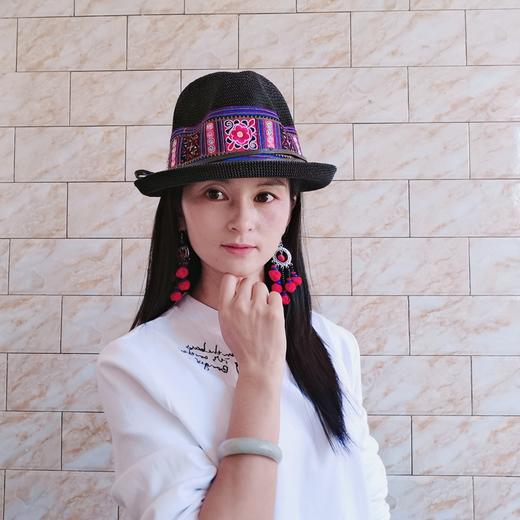 QYSM-MZ8546新款潮流时尚百搭民族风刺绣卷边帽TZF 商品图0
