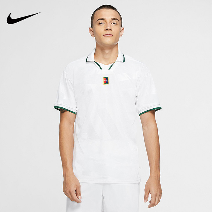 nike耐克男子短袖网球服2020温网新款运动上衣ck9796100