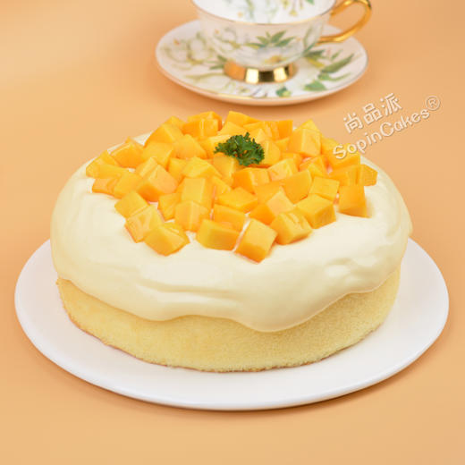 【精选特惠】鲜芒果流心淡奶油蛋糕，纯进口乳脂奶油制作【惠州】 商品图4