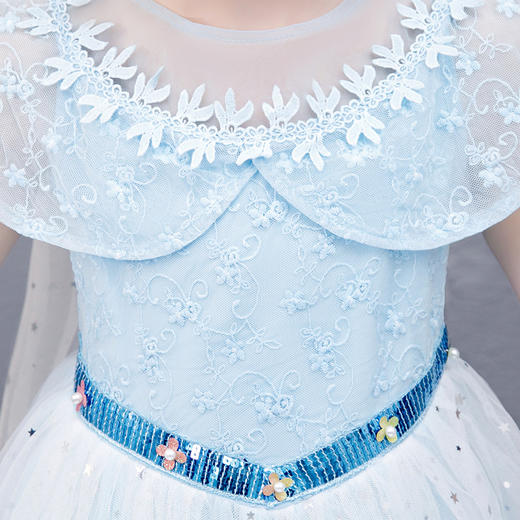 TKK-9360新款纯棉蓬蓬纱爱莎公主裙冰雪奇缘礼服裙 商品图1