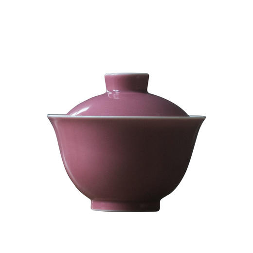 茶香记 浅元手作 紫罗兰釉仿古盖碗 淡雅清新 灵巧趁手 商品图4