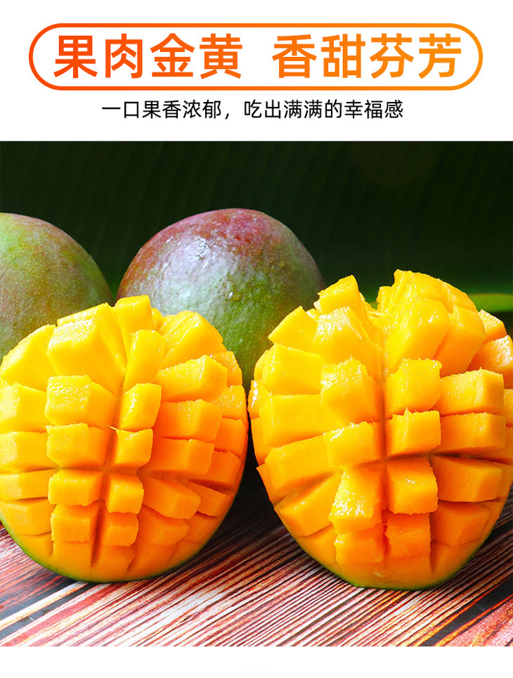 四川攀枝花吉禄芒果8斤5斤2斤可选果肉细腻香甜醇厚新鲜采摘果园直发