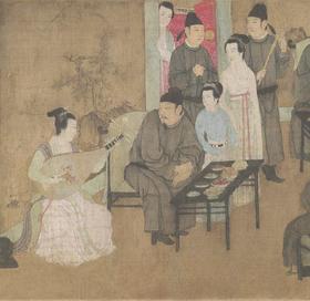 【定制书画】（五代）顾闳中《韩熙载夜宴图》绢本 手卷 馆藏书画高仿复制艺术品（付款后28天内发货）