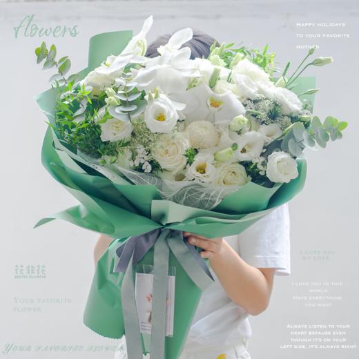 《月光》 .  白玫瑰花束 商品图0