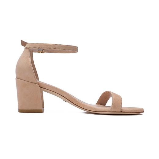 STUART WEITZMAN 斯图尔特·韦茨曼 SW 女士杏色绒面牛皮凉鞋SIMPLE SUEDE 商品图6