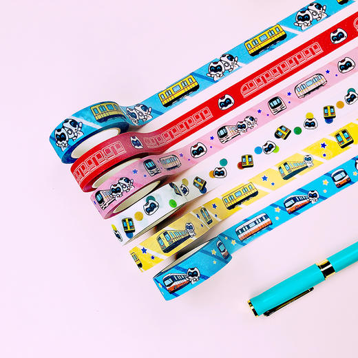 广州地铁缤纷列车和纸胶带套装(3卷/套） 商品图6