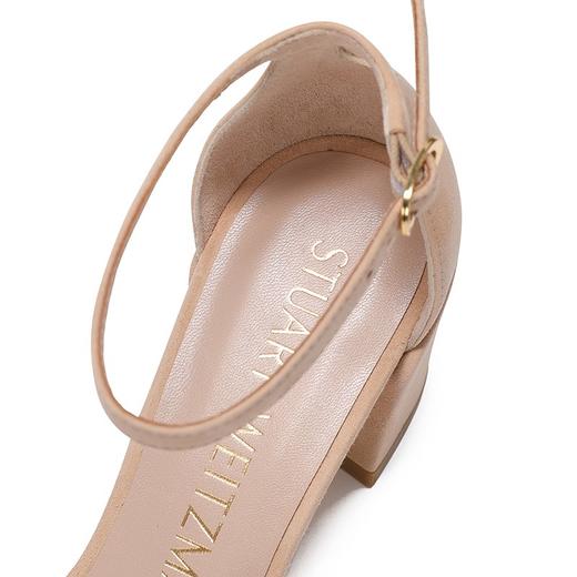 stuartweitzman斯图尔特韦茨曼sw女士杏色绒面牛皮凉鞋simplesuede