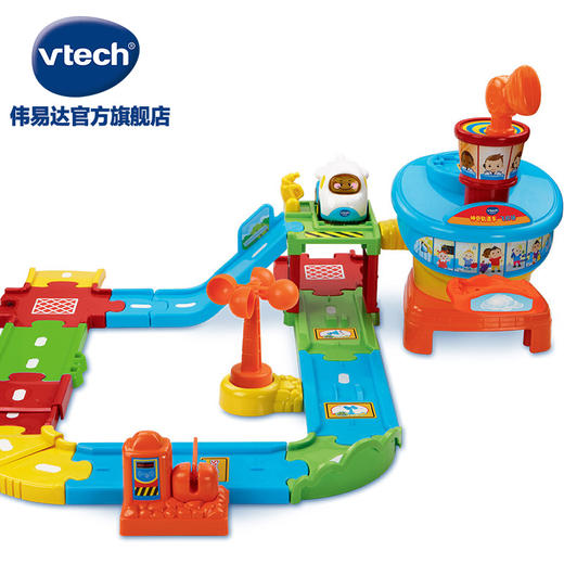 VTech伟易达 神奇轨道车飞机场 音乐拼装轨道车益智玩具儿童1岁 商品图3