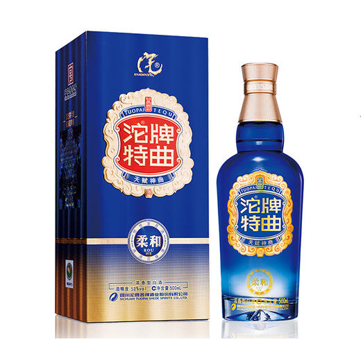 舍得酒业出品沱牌柔和特曲  52°浓香型纯粮白酒  整箱6瓶包邮 商品图0