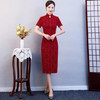 MQ-QP1420夏装新款中长款改良版旗袍连衣裙 商品缩略图0