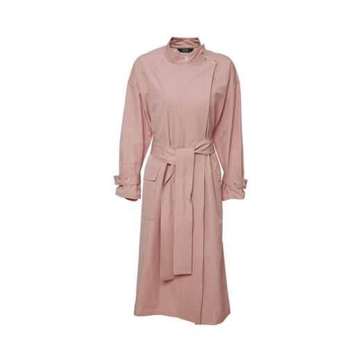 EITIE爱特爱秋季新款时尚慵懒廓形宽松翻驳领收腰风衣女外套6104803 商品图5