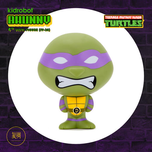 现货 Kidrobot 忍者神龟 多纳泰罗 Bhunny Figures TMNT Donatello 商品图2