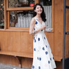 AtelierMissLu-「肩头小雀跃」 趣味波点蝴蝶结裹身裙-0000602A 商品缩略图1