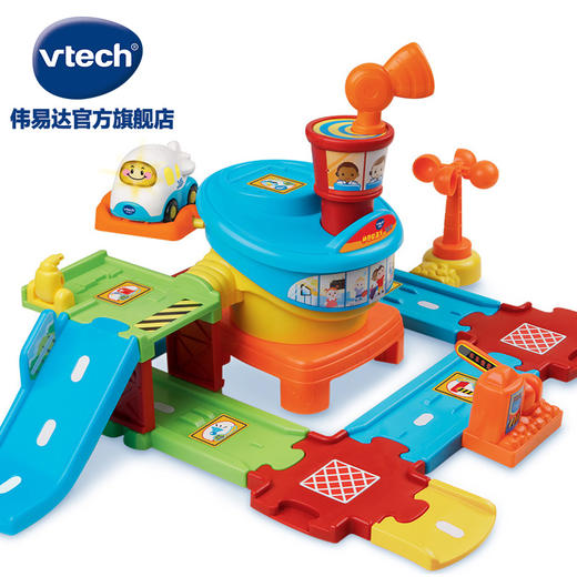 VTech伟易达 神奇轨道车飞机场 音乐拼装轨道车益智玩具儿童1岁 商品图2