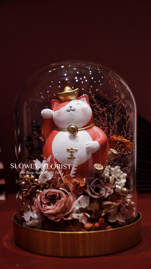 招财猫永生花 商品图0