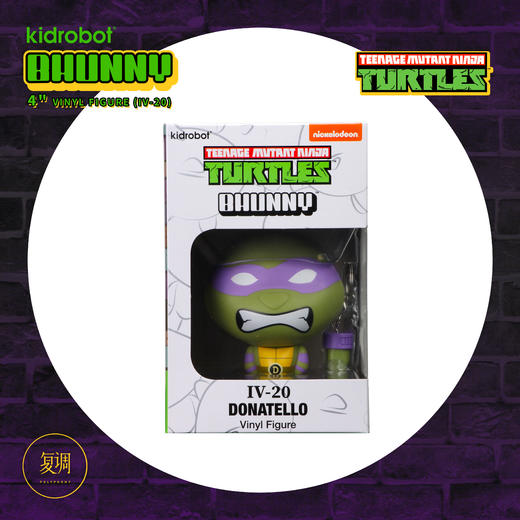 现货 Kidrobot 忍者神龟 多纳泰罗 Bhunny Figures TMNT Donatello 商品图5