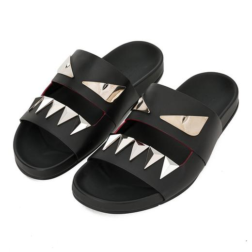 FENDI 芬迪 男士小怪兽眼睛拖鞋7X1029 L24 商品图0