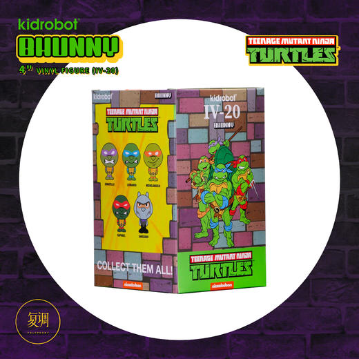 现货 Kidrobot 忍者神龟 多纳泰罗 Bhunny Figures TMNT Donatello 商品图7