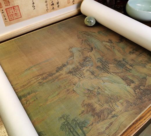 【定制书画】（宋）赵伯驹《江山秋色图》绢本手卷 馆藏书画高仿复制艺术品（付款后28天内发货） 商品图2