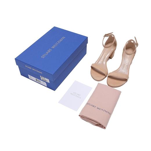 STUART WEITZMAN 斯图尔特·韦茨曼 SW 女士杏色绒面牛皮凉鞋SIMPLE SUEDE 商品图9