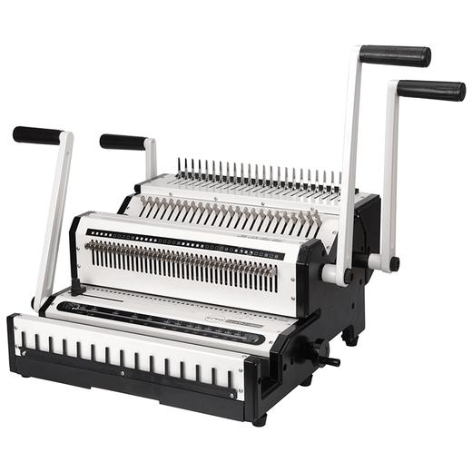 装订一体机 CW2500多功能装订机/手动铁圈夹条胶圈全抽刀梳式装订机/标书合同台历多功能装订机 商品图1