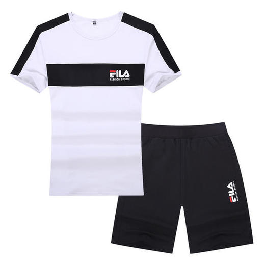 SP-1617802新款潮流时尚宽松短袖短裤休闲运动两件套 商品图4