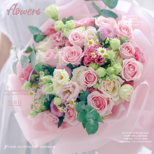 《与你》 . 少女心粉色系花束冬季粉雪山颜色偏浅 商品图2