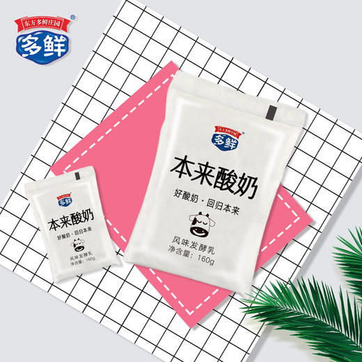 【热卖】多鲜百利包透明袋本来酸奶160g*30袋/箱 商品图2