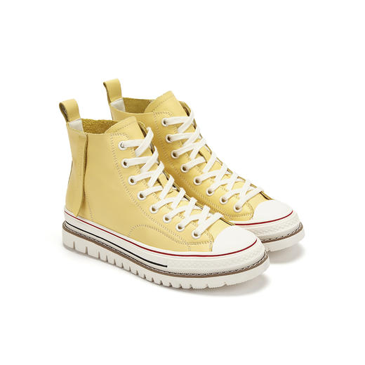 西村名物新款高腰小白鞋彩色时尚X29DS41401 商品图2