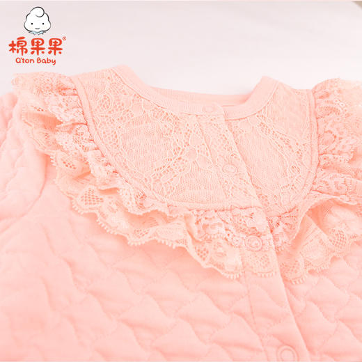 棉果果秋季女童空气层带帽连体衣连身衣哈衣M322722220551 商品图4