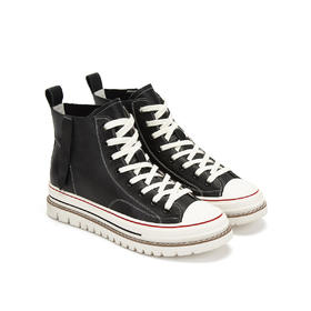 西村名物新款高腰小白鞋彩色时尚X29DS41401