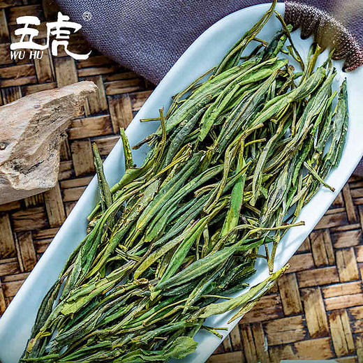 【送礼】茶叶 早春嫩芽 毛峰 绿茶 飘渺峰 茶饮  五虎 100g 商品图1