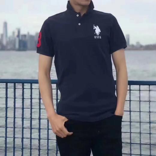 国内现货 US. Polo Assn.马球协会男刺绣大马标短袖POLO衫 商品图2