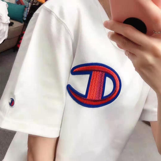 新款champion冠军刺绣大"c"logo圆领短袖t恤