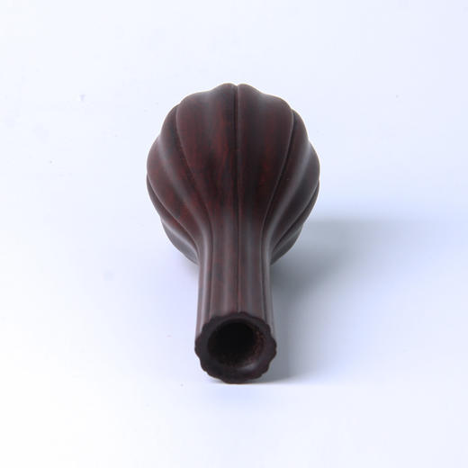 瓜棱°黑檀 转轴花瓶花插 商品图4