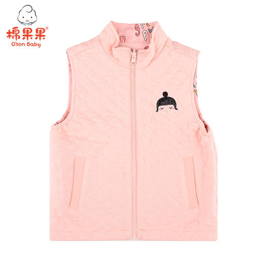 棉果果秋季女童空气层两面穿马夹M322171420533 商品图0