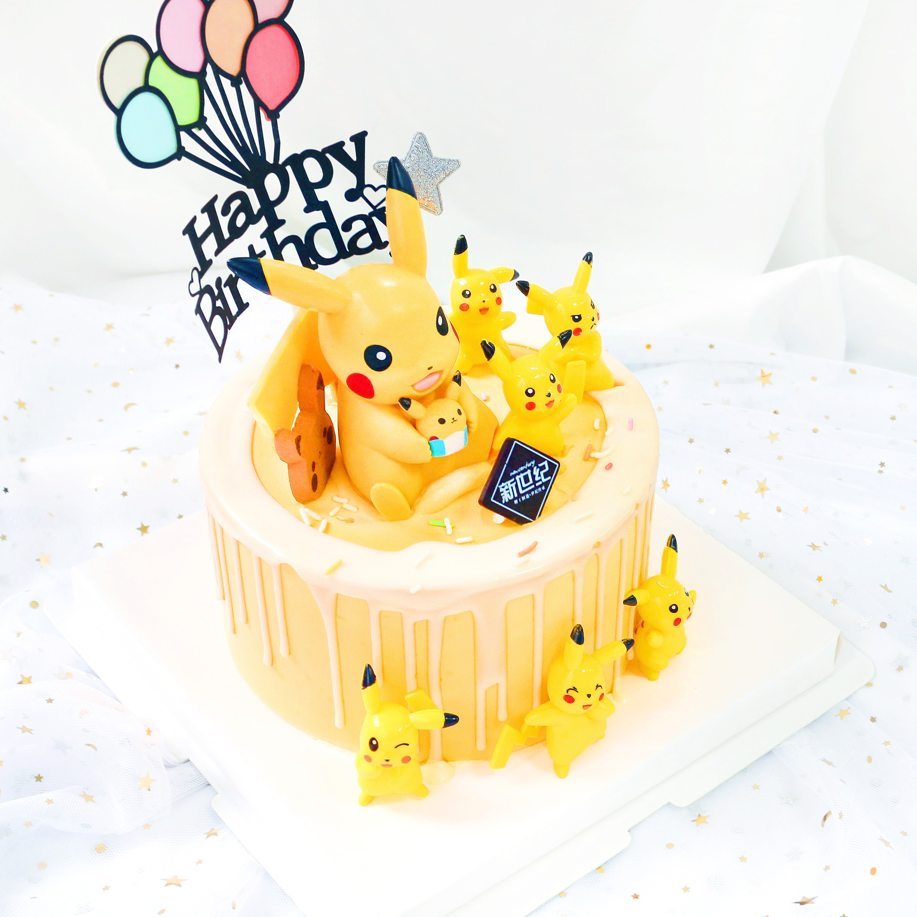 【卡通蛋糕】比卡丘（自提返红包）