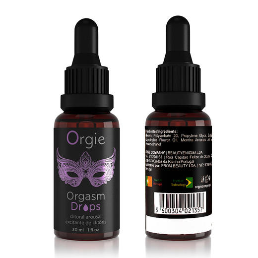 葡萄牙Orgie女性蜜豆小紫瓶快感增强液润滑液高潮液女用调情油 商品图6