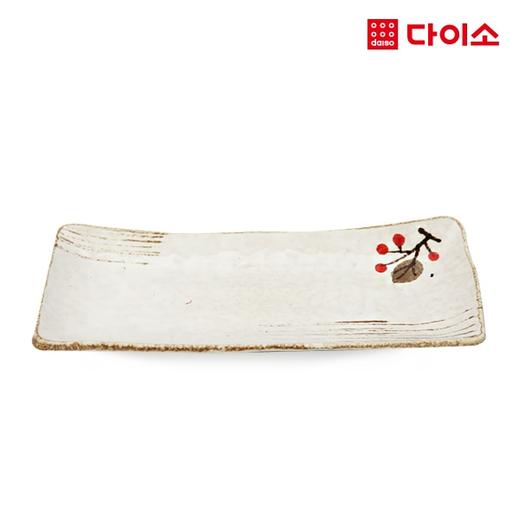 大创盘子 Daiso plate C手绘樱桃鱼盘（23CM）-63803JPY带授权招加盟代理 商品图0