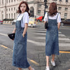WZNH-QTBY2919春秋牛仔裙背带裙连衣裙女夏2020新款时尚中长款长裙早春a字裙子 商品缩略图0