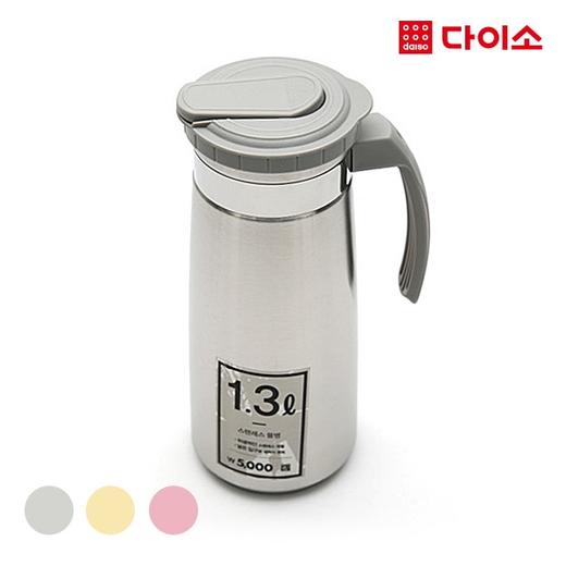 不锈钢手柄水瓶冷水壶（1.3L）-1003053大创Daiso kettle颜色随机JPY带授权招加盟代理 商品图0