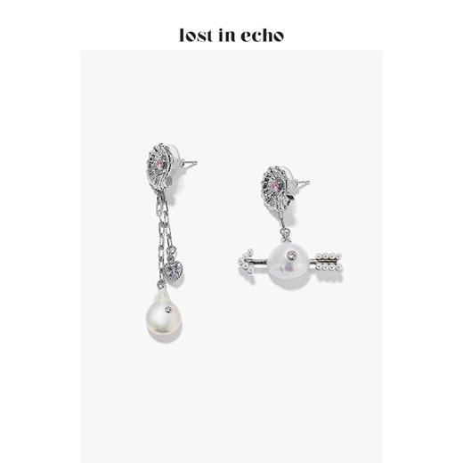 lost in echo 原创设计师品牌 爱无畏系列cupid丘比特珍珠耳环 商品图2