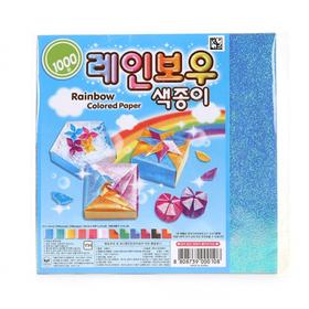 [Daiso] Rainbow colored paper [大创]彩色纸 包括双面6张-30806JPY带授权招加盟代理