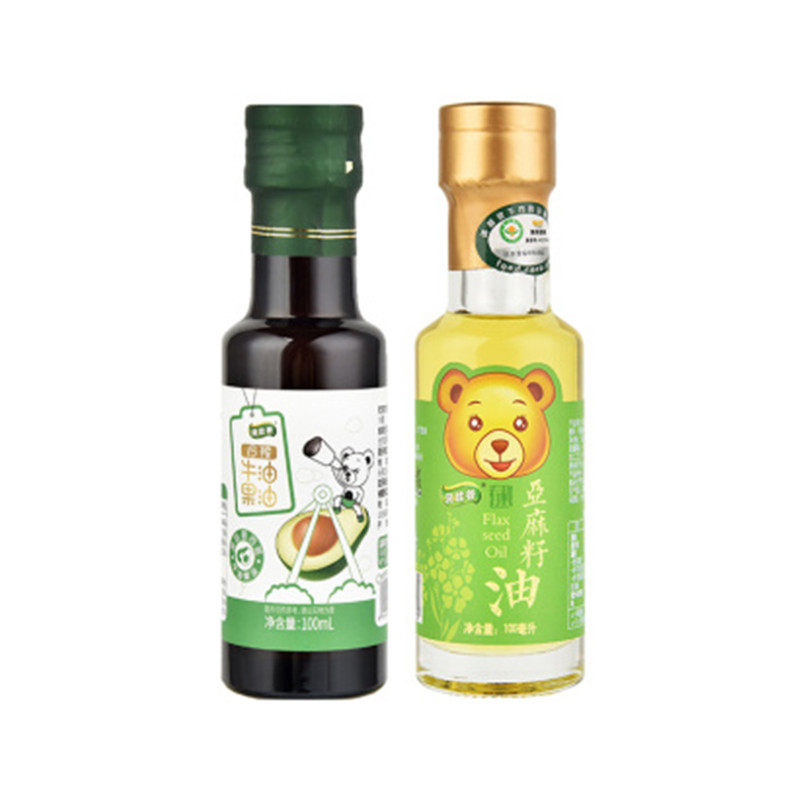 贝比谷宝宝辅食营养食用油野生核桃油/牛油果油/亚麻籽油 100ml/JPY带授权招加盟代理