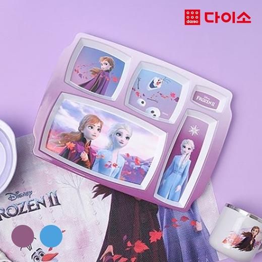 大创食堂饭盘 Daiso Canteen dinner plate 冰雪奇缘1023544JPY带授权招加盟代理 商品图0