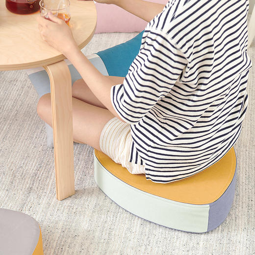 棕榈坐垫三角拼色棕榈坐垫 商品图2