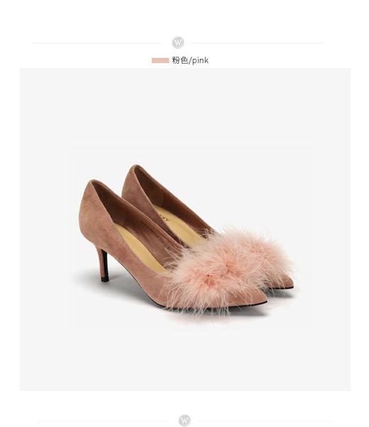westory法式仙女毛毛高跟单鞋W283E70071 商品图2